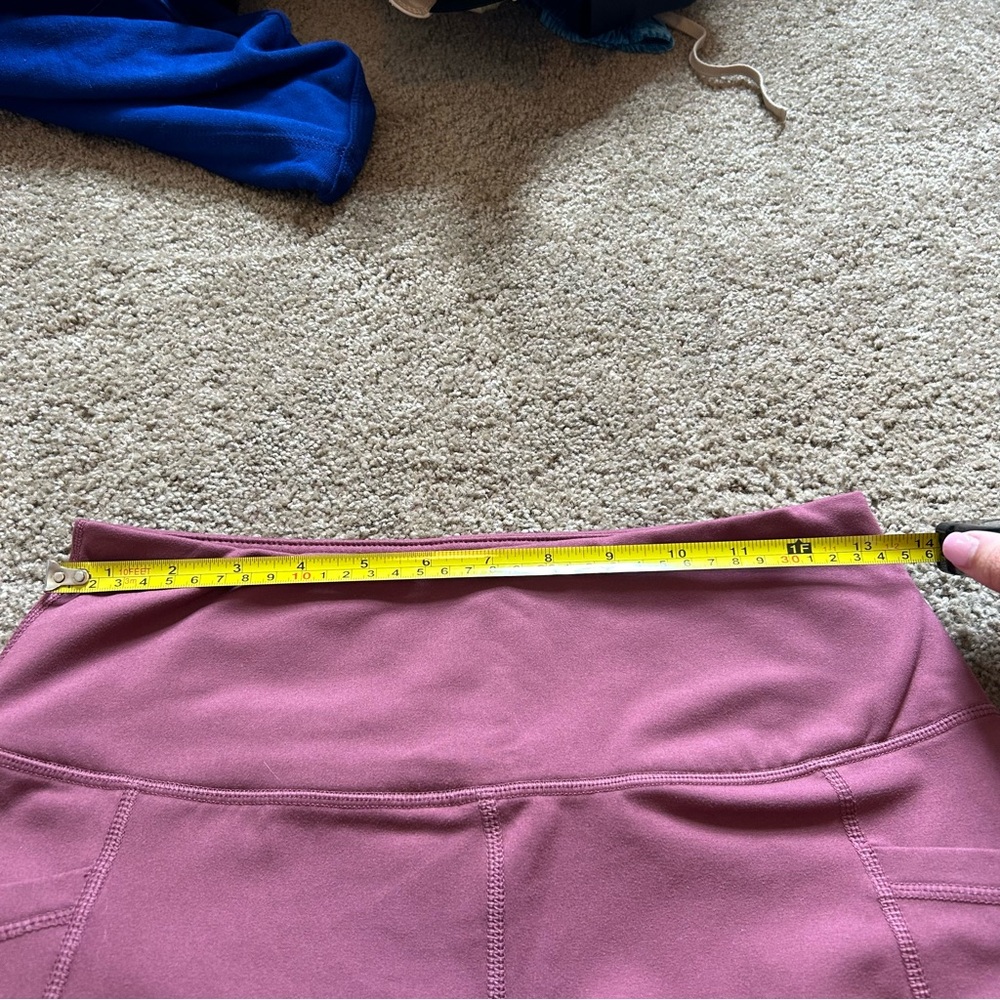 Maroon yogalicios‎ leggings; size: M - Picture 7 of 8